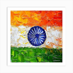 Indian Flag Painting Art Print