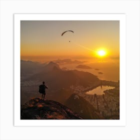 Paraglider Art Print