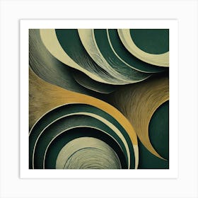 Flowing Stone Tri Tone_#3 Art Print