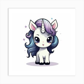 Cute Unicorn 510 Art Print