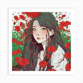 Flower Girl Art Print