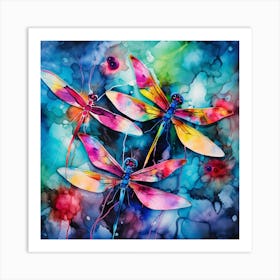 Dragonflies 29 Art Print