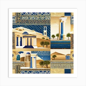Egyptian Architecture Art Print