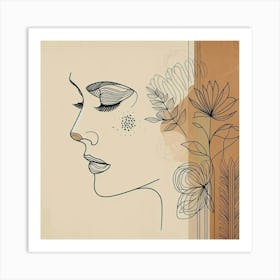 A woman's face 9 Art Print