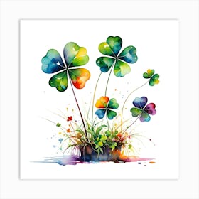 Four Leaf Clover 1 Art Print