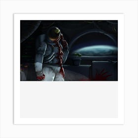 Cute Little Murderous Astronaut Game Art Print