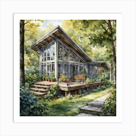 Cabin In The Woods 2 Art Print