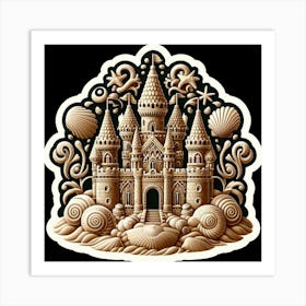 Castle On The Beach Art Print