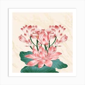 Cute flower wall art  Art Print