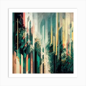 Abstract Cityscape Art Print