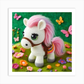 Amigurumi, Horse 3 Art Print