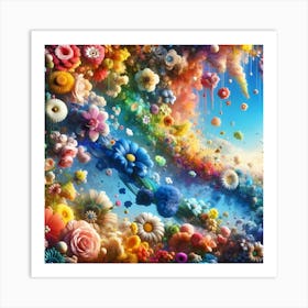 Flowers In The Sky 1 Art Print