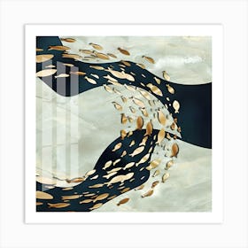 Gold Fish In The Water Art Print