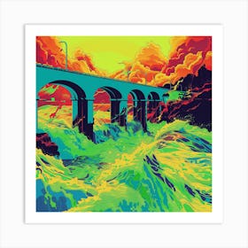 Bridge Over The River 5 Art Print