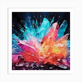 Rgb Crystal Art Print