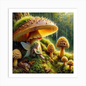 Fairy In The Forest 26 Art Print