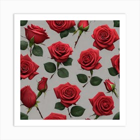 Red Roses 3 Art Print