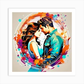 Creative Love And Relationship Illustration 108 Art Print