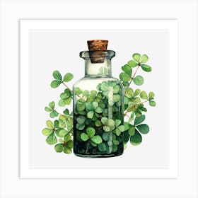 Shamrock In A Bottle 5 Art Print