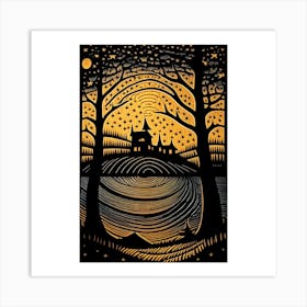 Night view of sky Art Print