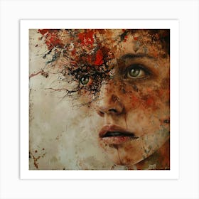 'The Face Of A Woman' 2 Art Print