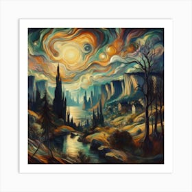 Starry Night 15 Art Print