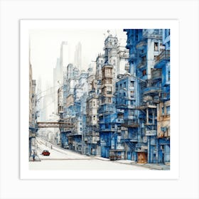 City In The Sky 1 Art Print