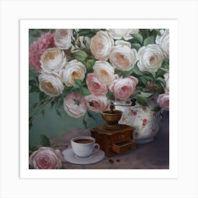 Still Life With Coffee Grinder Art Print