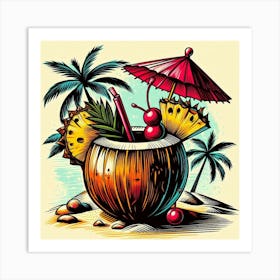 Tropical cocktail 12 Art Print