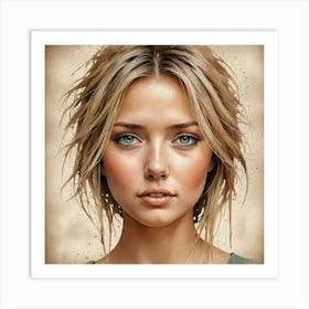 Portrait Of A Young Woman 6 Art Print