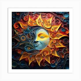 Sun Art Art Print