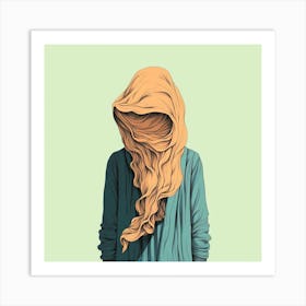 The Faceless by F Parrish | who am I | unknown art | hidden | hiding | feature wall | wall art | surreal | FParrish Art Prints Art Print