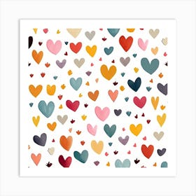 Heart Pattern 1 Art Print