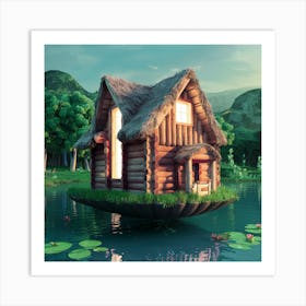 Floating House Art Print