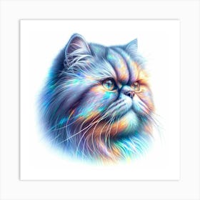 Creative Feline Cat Artwork 123 Art Print