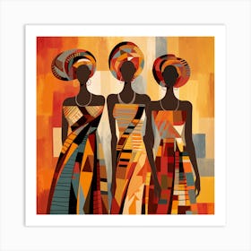 Three African Women 23 Art Print