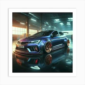 Honda Civic Rsx Art Print