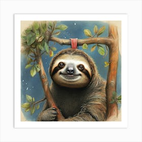 Sloth 51 Art Print