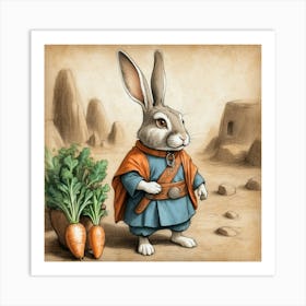 Rabbit Of The Desert Art Print