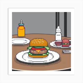 Pixel Art 25 Art Print