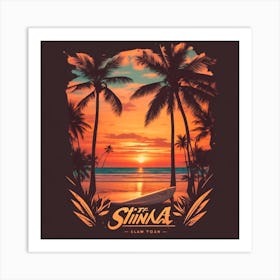 Sunset At Shinka Art Print