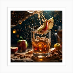 A Cider Glass Art Print