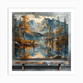 Autumn Landscape Painting Art Print