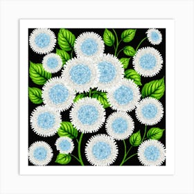 Hydrangea Flowers Art Print