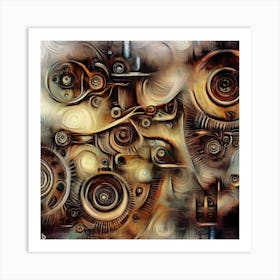 Gears And Gears Art Print