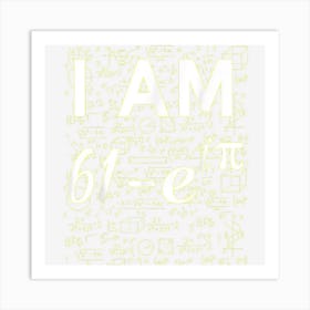 62nd Birthday 62 Years Old Math Geek Euler Identity Art Print