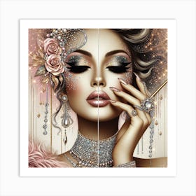 Glamorous glitter gold3 Art Print