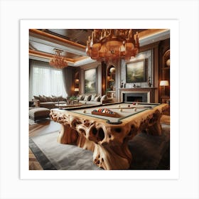 Billiard Room-5 Art Print