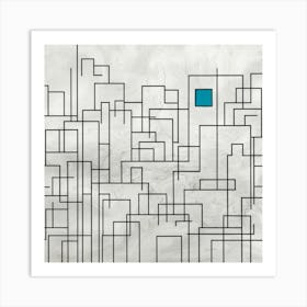 Abstract Cityscape 7 Art Print