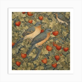 Strawberry Thief William Morris (3) Art Print